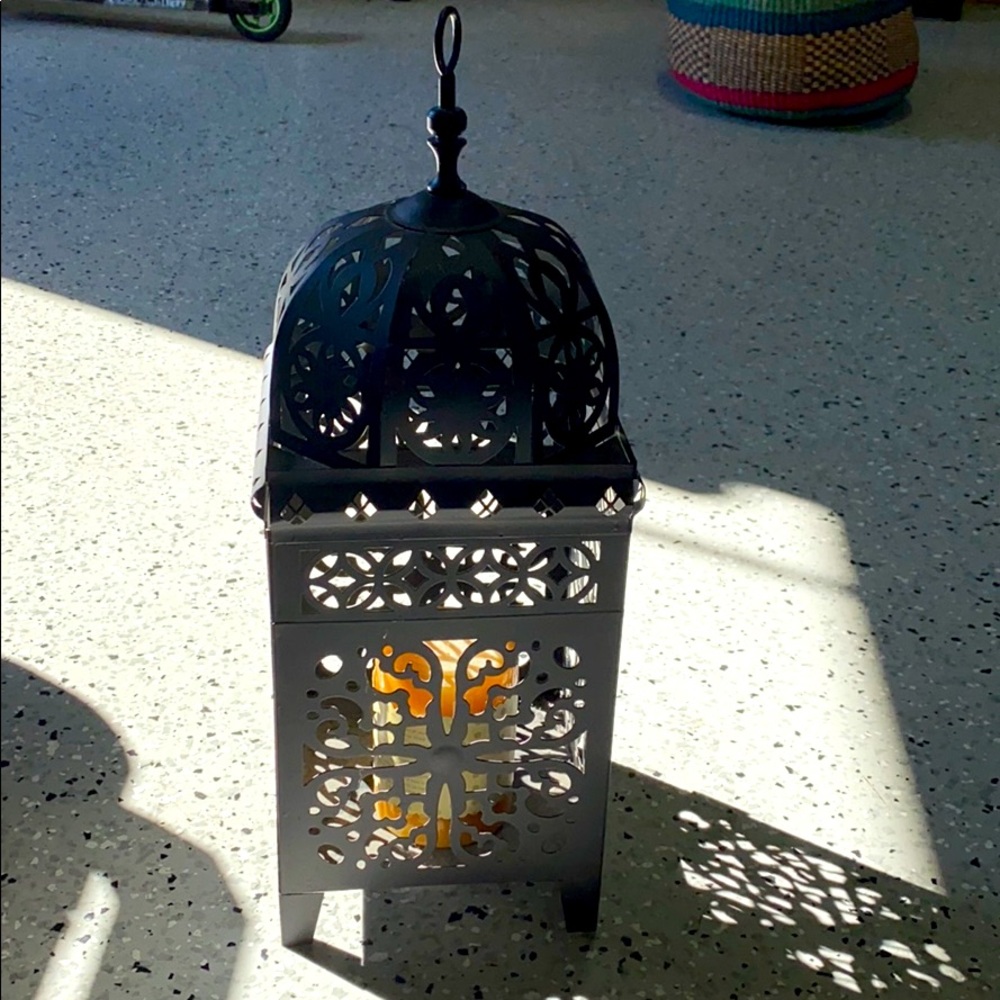Lantern with candle